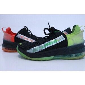Nike LeBron‎ 18 GS Black Crimson Volt CW2760 009 Size 4.5Y Womens 6
